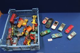 A quantity of toy vehicles including; Corgi Rover 2000, Stingray Coupe, Mercedes Benz 600 Pullman,