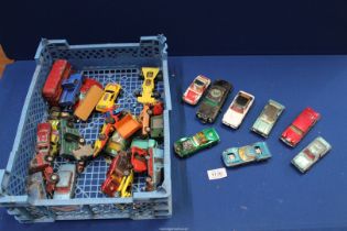 A quantity of toy vehicles including; Corgi Rover 2000, Stingray Coupe, Mercedes Benz 600 Pullman,
