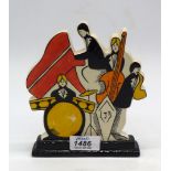 An Old Ellgreave Lorna Bailey "The Jazz band " flat back, limited edition no. 35/250, 6 3/4" tall.