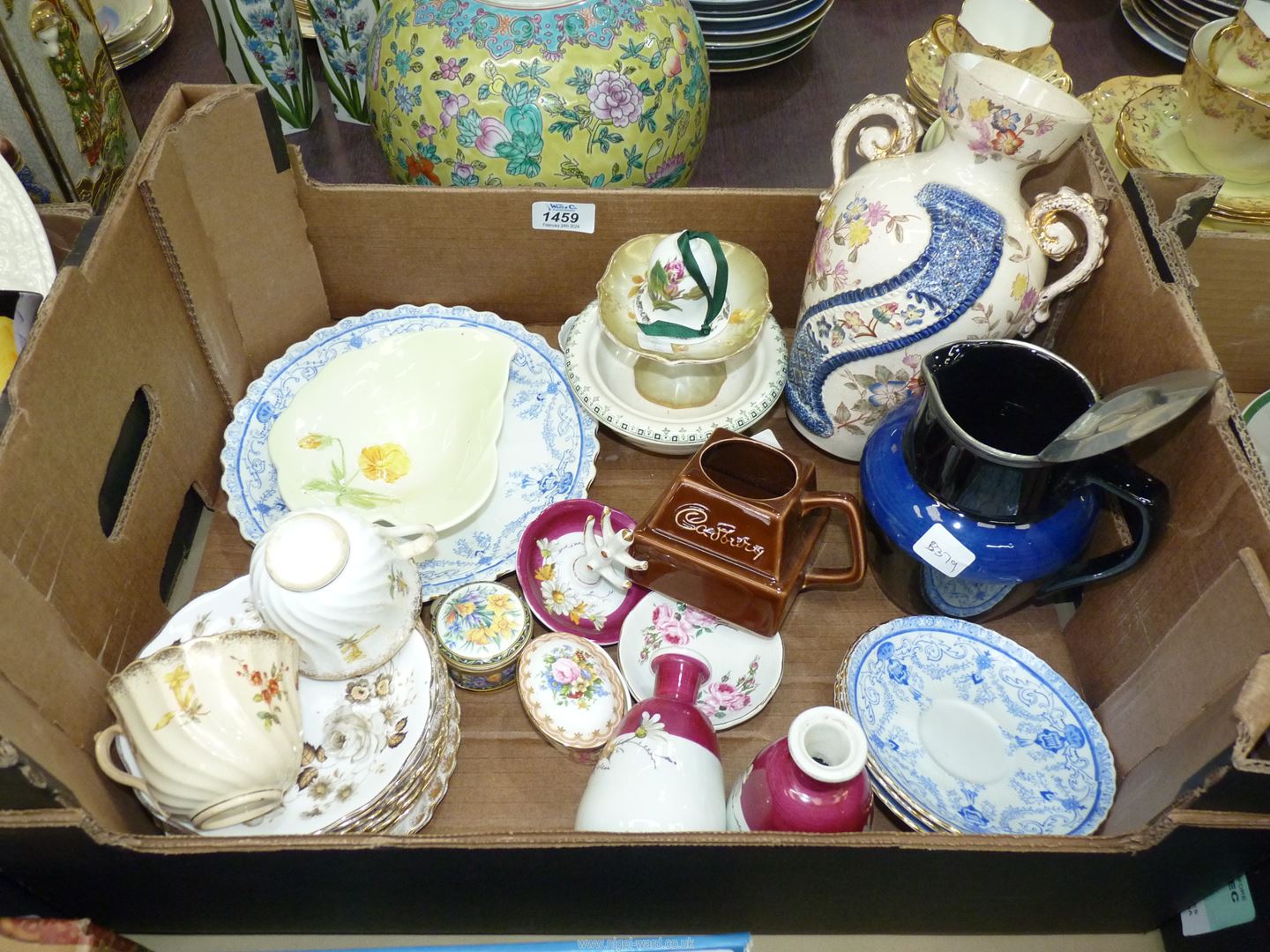 A quantity of china including; Royal Albert saucers & plate, Portmeirion bell, - Image 2 of 2