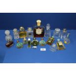 A quantity of perfume bottles including Coco Chanel, Balenciaga, 4711, etc.