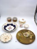 A quantity of china to include; a Wallendorf serving dish,