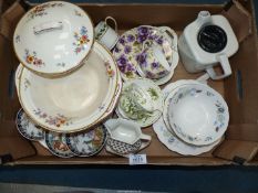 A large quantity of ceramics including; coffee cans, late Chinese saucers, etc.