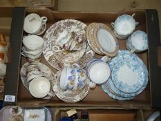 Three part teasets including Grindley 'Sunday Morning' etc..