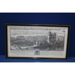 An engraving of Chepstow Castle,