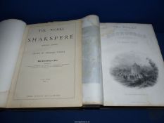 Two volumes of The Works of Shakespeare,