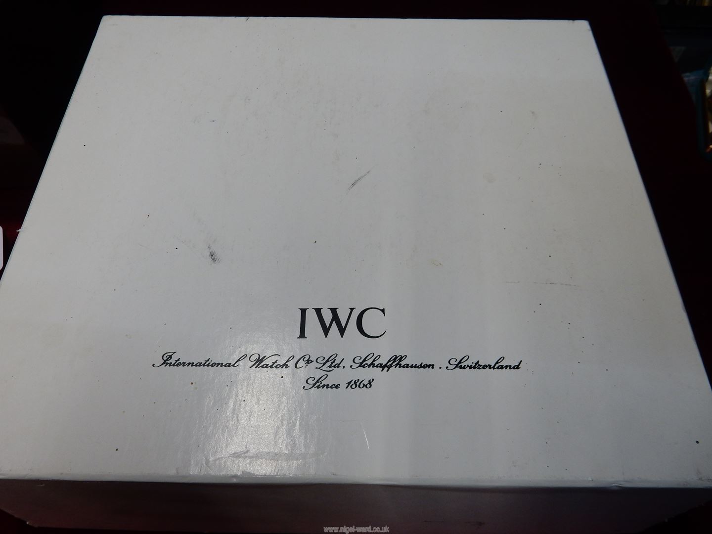 An original box for a IWC Spitfire Chronograph Watch including Italian Cashmere Scarf and papers. - Image 2 of 2