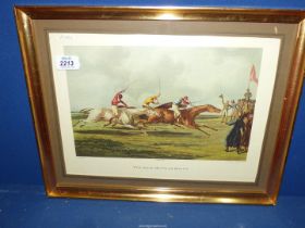 An Aitken Hunting Print entitled "The High Mettled Racer", framed and mounted, 17 1/4'' x 13 1/2''.