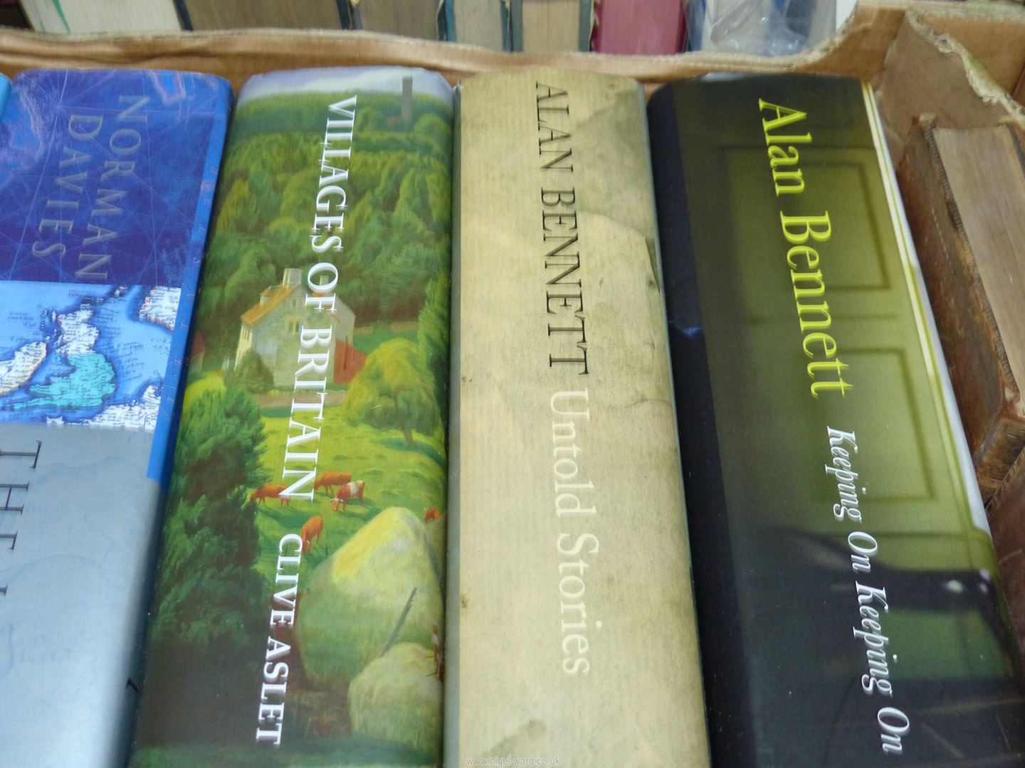 A box of hardback Books by Alan Bennett, Norman Davies, Trench's Study of Words, etc. - Image 2 of 5