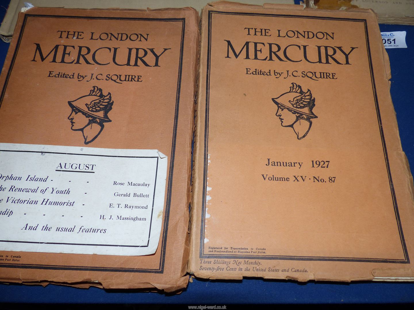 Two copies of The London Mercury edited by J.C. - Image 3 of 6