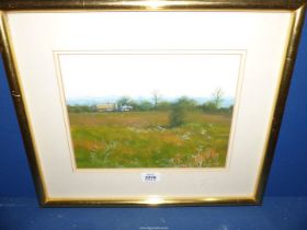 An original Watercolour by Sussex Artist Paul Evans 'Evening Silence'.