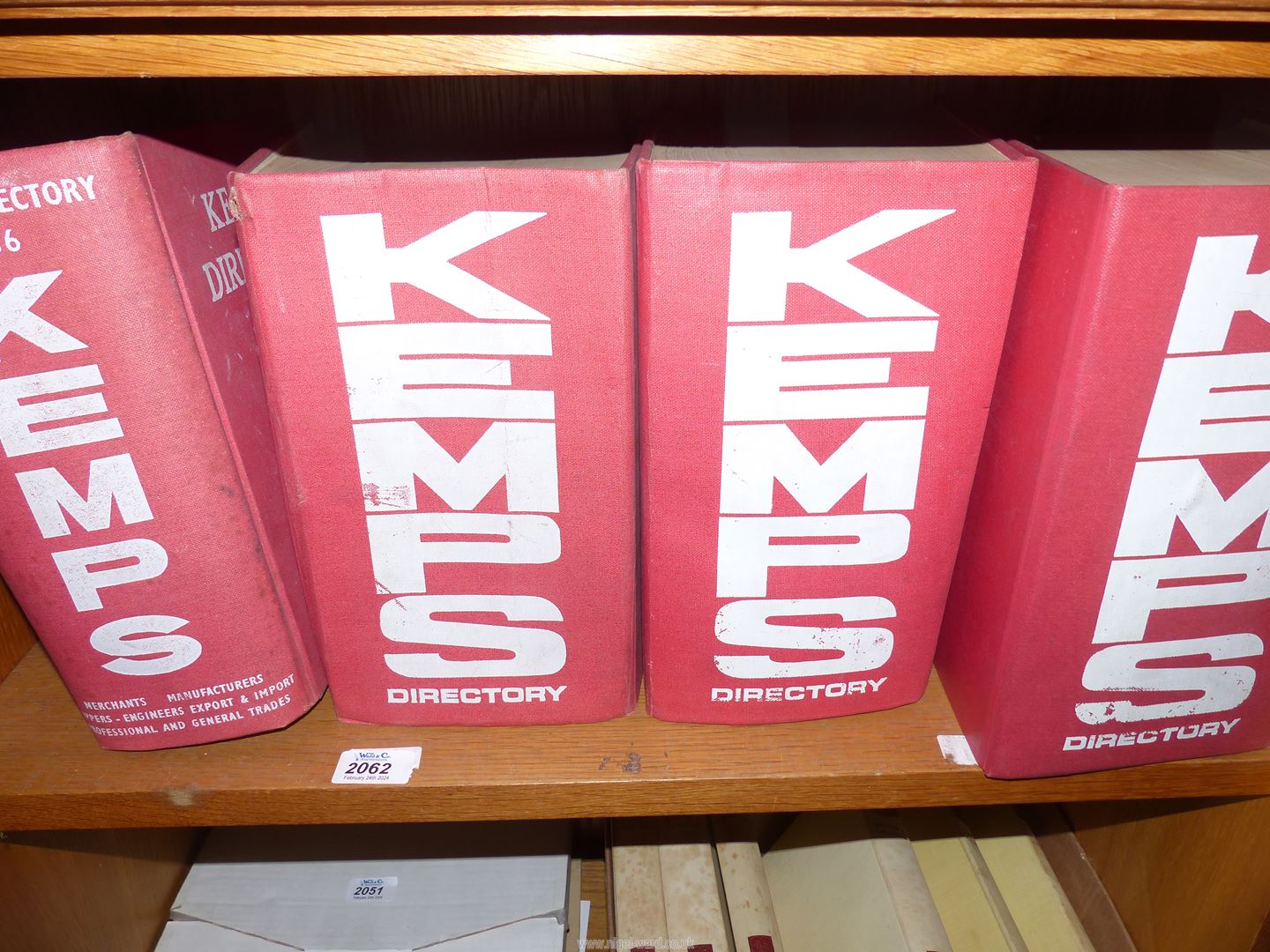 Four volumes of Kemp's Directory Ltd. dating 1966, '69, '70, '71 and '71/'72.