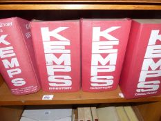 Four volumes of Kemp's Directory Ltd. dating 1966, '69, '70, '71 and '71/'72.