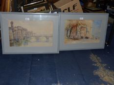 Two framed and mounted Watercolours to include;
