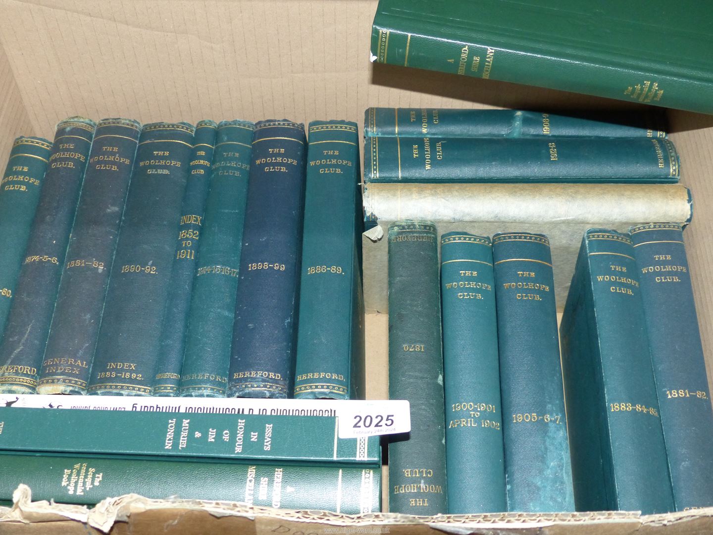 A quantity of Transactions of The Woolhope Naturalist's Field Club books.