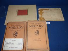 Two copies of The London Mercury edited by J.C.