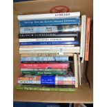 A box of books on Art to include Mackintosh's Masterwork, Kevin Sinnott behind the Canvas, etc.