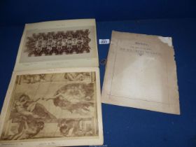 Memoir 7 th Battalion The Wiltshire Regiment along with two Tuscan School Photographs,