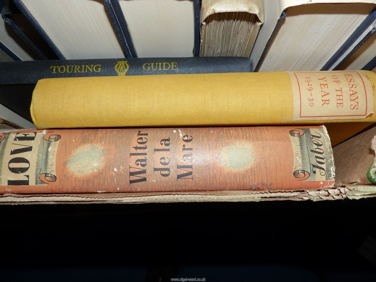 A box of Books to include Three volumes of Horace Walpoles Library, Mrs. - Image 3 of 5