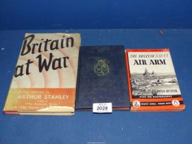 Three Books to include Britain at War by Arthur Stanley published 1943,