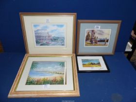 Three framed Prints to include; Roma Colosseo,