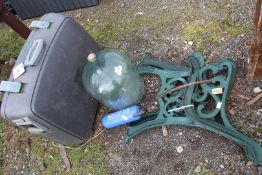 Carbuoy, cast iron bench ends, etc.