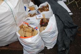 Five small bags of small Oak off cuts.