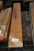 A length of Oak timber 9" x 2 1/2" x 75" long.