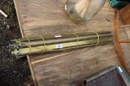 Quantity of brass stair rods.