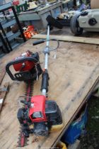 "Jonsered" hedge trimmer and "Kawasaki" strimmer, both with good compression.