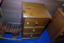 A Pine chest of two drawers.