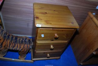 A Pine chest of two drawers.