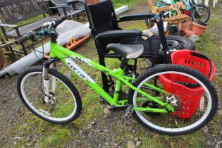 Child's Carrera 21 speed mountain bike.