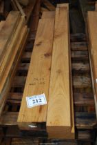 Four lengths of Oak timber 5 1/2" x 2" x 44" - 65" long.
