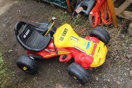 Child's Go Kart and Scooter (no chargers present).