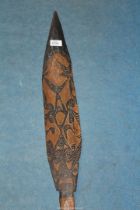 A tribal Solomon Islands Baka Island dance paddle,