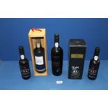 Five bottles of Port including Wiese & Krohn 10 years old (boxed),