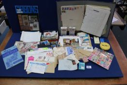 A quantity of stamp albums, loose stamps, First Day covers, etc.
