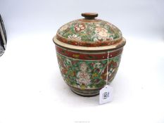 A large Benjarong covered Vessel (Chinese porcelain for the Thai market) 18th-19th century painted