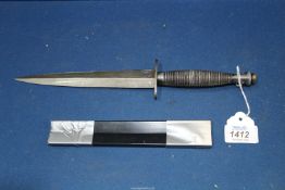 A vintage post WWII Fairburn Sykes British Commando knife; this is the 3rd,