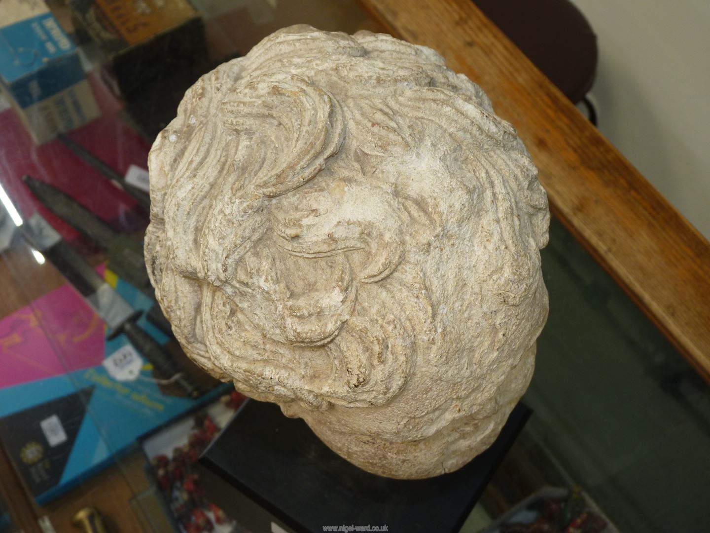 A very early life size marble head from a free standing figure of a young child. - Image 9 of 15