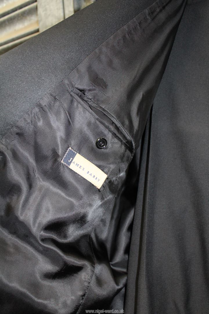 A "James Barry" gents black dinner suit, jacket size 46, trousers 40" waist, inside leg 29", - Image 2 of 3