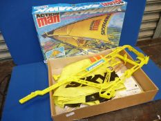 An Action Man 'Skyhawk The Flying Wing' in original box by Palitoy.