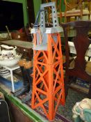 An Action Man training tower a/f.