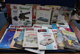 'The Motor Magazine' 1952-1960 (16) and 'The Autocar Magazine' 1953-1957 (21).