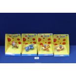 A set of four boxed Corgi Noddy Collectibles, Noddy and Tessie Bear in a Plane, Big Ears on a Bike,