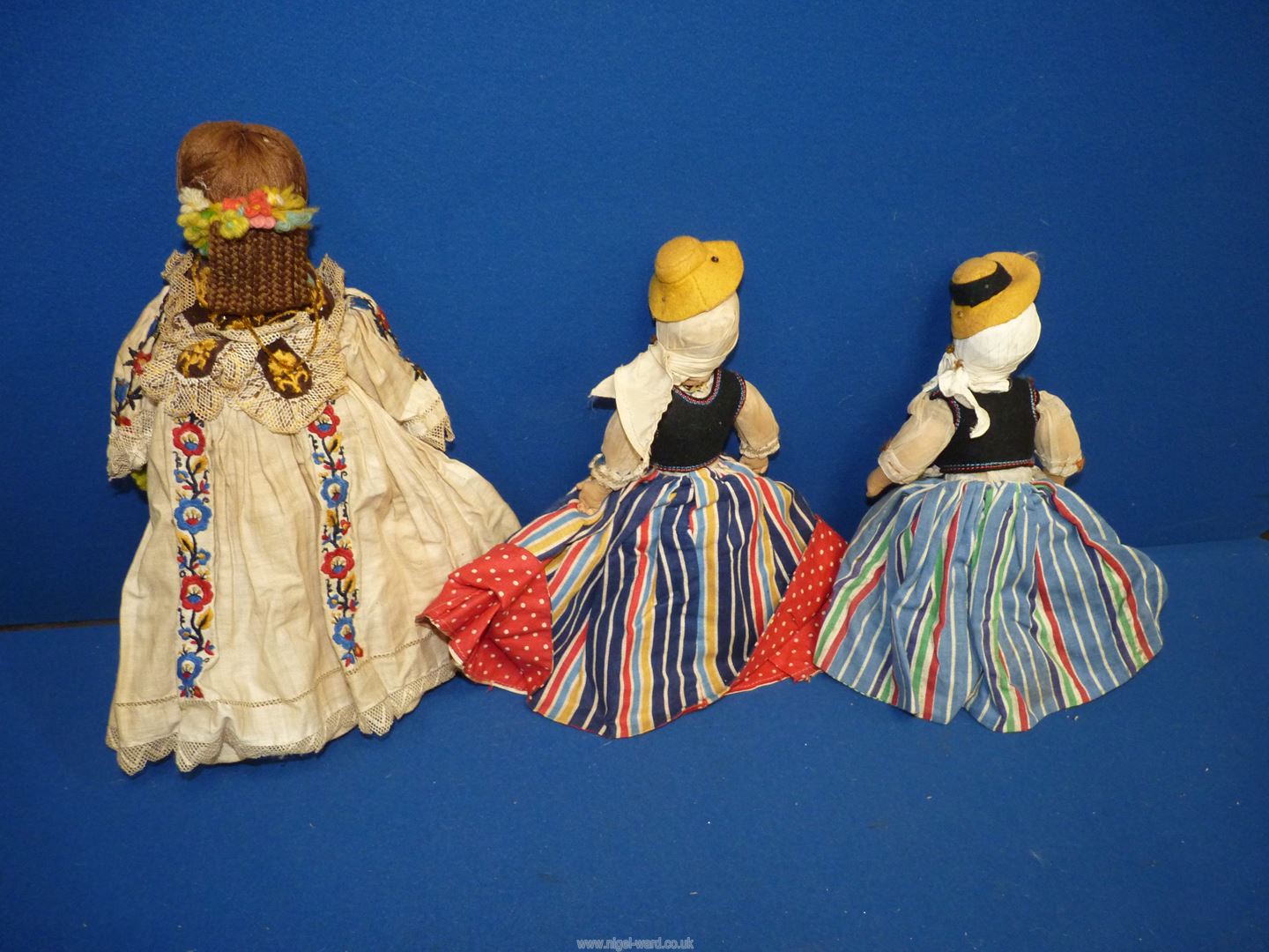 Two 1930's/1940's Cloth Topsy Turvy dolls, Hungarian/Caribbean and Hungarian/Spanish, - Image 2 of 3