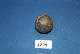 An old smooth Golf ball, 1 3/4'' diameter.