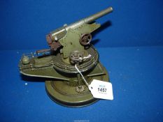 A 1930's toy Gun Turret by Marklin, Germany.