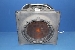 A large electric Siemens signal Light, 14'' high x 14 1/2'' wide.